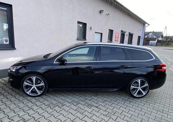 Peugeot 308 cena 57900 przebieg: 158000, rok produkcji 2017 z Poręba małe 781